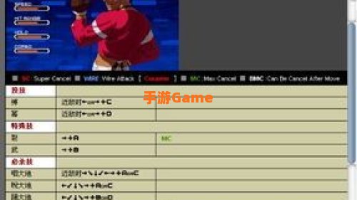 拳皇2001出招表